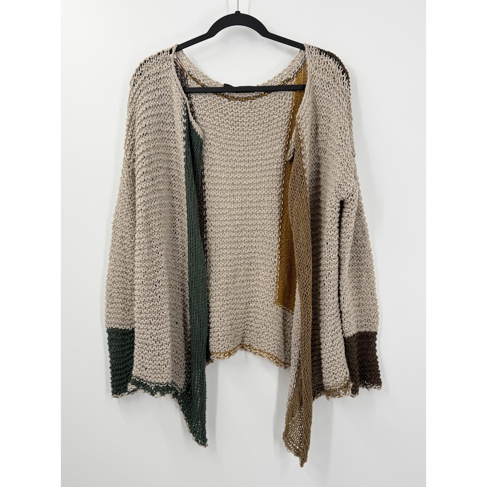 Umit Unal Cardigan Womens XS Luxury Avant Garde Lagenlook Art to Wear colorblock